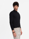 Ombre Clothing Pánsky pletený polovičný rolák s viskózou Ombre oblečenie