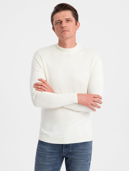 Ombre Clothing Pánsky pletený polovičný rolák s viskózou Ombre oblečenie