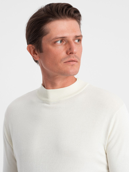 Ombre Clothing Pánsky pletený polovičný rolák s viskózou Ombre oblečenie