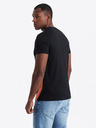 Ombre Clothing Pánske bavlnené tričko s jemnou výšivkou Ombre Oblečenie