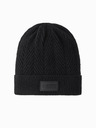 Ombre Clothing Pánska pletená čiapka s aplikáciou Ombre Clothing
