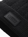 Ombre Clothing Pánska pletená čiapka s aplikáciou Ombre Clothing