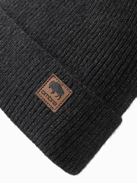 Ombre Clothing Pánska pletená čiapka s aplikáciou Ombre Clothing