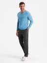 Ombre Clothing Elegantný pánsky sveter BASIC s výstrihom v tvare písmena V. Oblečenie v tvare písmena V
