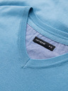 Ombre Clothing Elegantný pánsky sveter BASIC s výstrihom v tvare písmena V. Oblečenie v tvare písmena V
