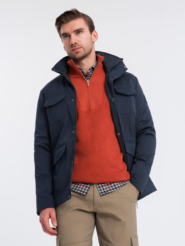 Ombre Clothing Pánska bunda s ombré oblečením