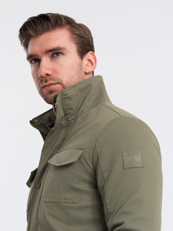 Ombre Clothing Pánska bunda s ombré oblečením