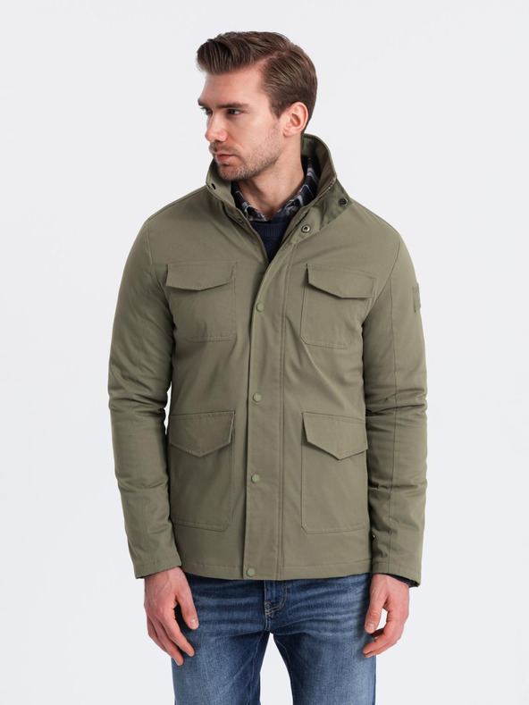 Ombre Clothing Pánska bunda s ombré oblečením