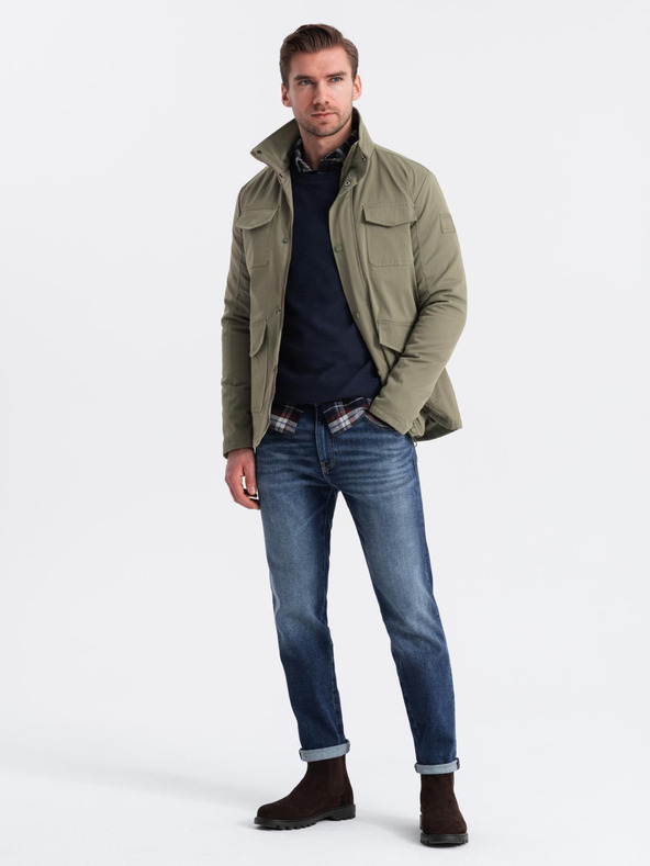 Ombre Clothing Pánska bunda s ombré oblečením