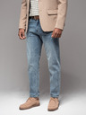 Ombre Clothing Pánske džínsové nohavice STRAIGHT LEG - čierne V1 OM-PADP-0133 Ombre Clothing