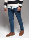 Ombre Clothing Pánske džínsové nohavice STRAIGHT LEG - čierne V1 OM-PADP-0133 Ombre Clothing