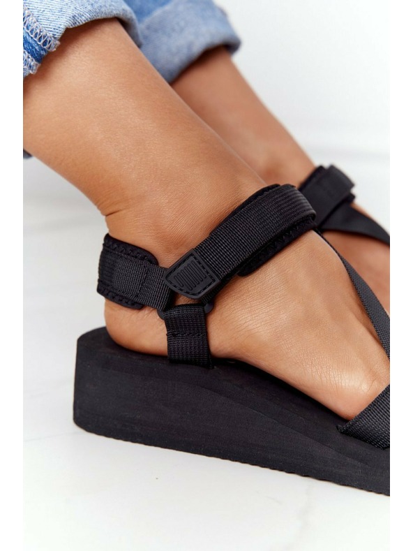 BIG STAR SHOES Dámske športové sandále Big Star čierne