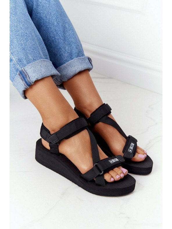 BIG STAR SHOES Dámske športové sandále Big Star čierne