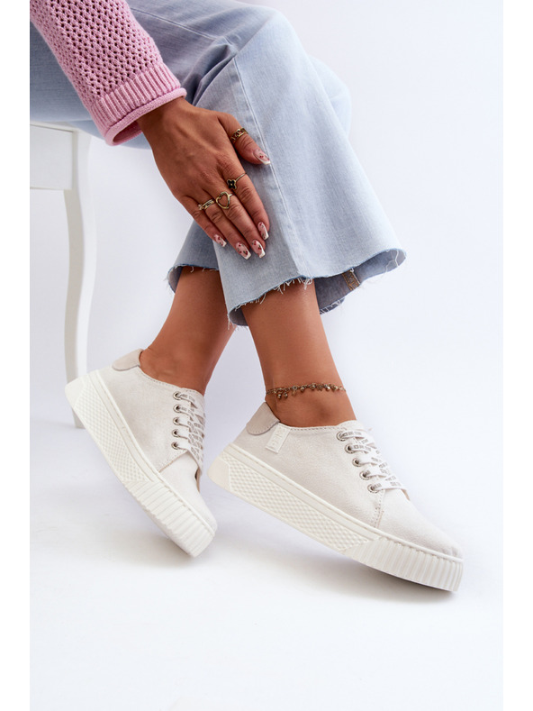 BIG STAR SHOES Dámske tenisky MEMORY FOAM SYSTEM BIG STAR Biele