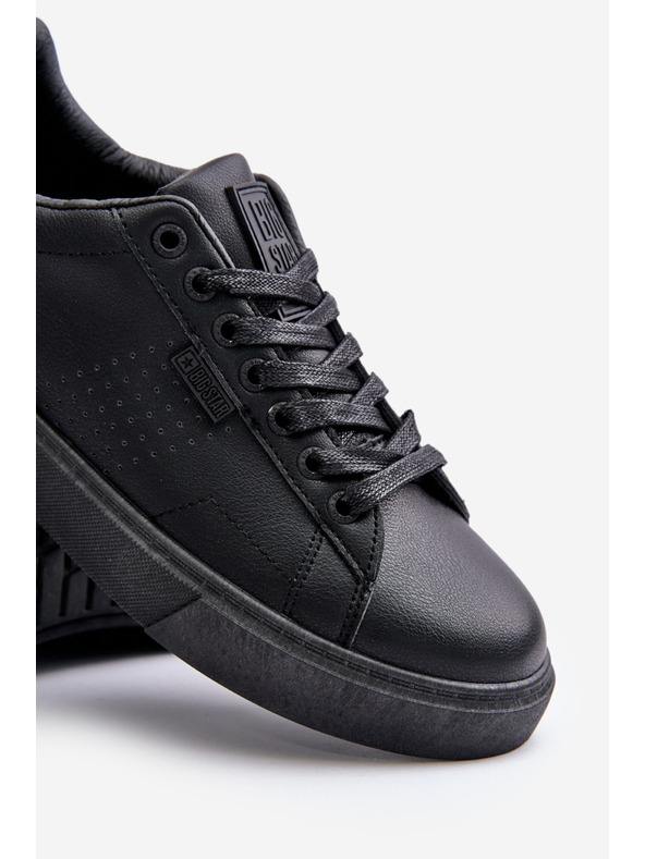 BIG STAR SHOES Tenisky Sneakers Pánske z Eko Kože Big Star OO174117 Čierne