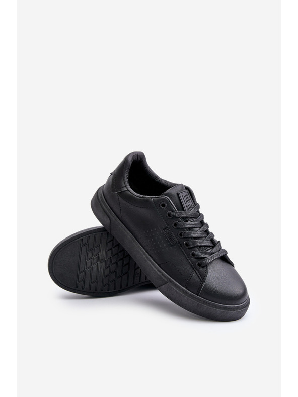 BIG STAR SHOES Tenisky Sneakers Pánske z Eko Kože Big Star OO174117 Čierne