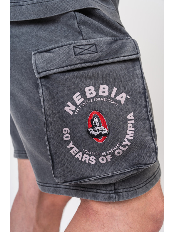 Nebbia Sprané voľné cargo šortky LEGACY 787 M,čierne