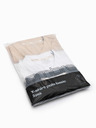 Ombre Clothing Pánska bavlnená polokošeľa BASIC - čierna/biela/béžová V7 OM-POBS-0133 Ombre Clothing