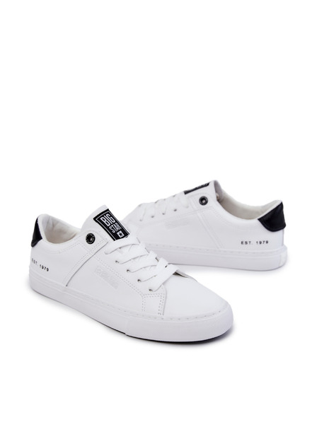 BIG STAR SHOES Pánske kožené tenisky Big Star - biela