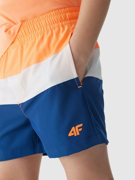 4F Chlapčenské plážové šortky 4F - oranžové