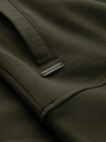 Ombre Clothing Pánska bavlnená bomber mikina na zips khaki Oblečenie Ombre