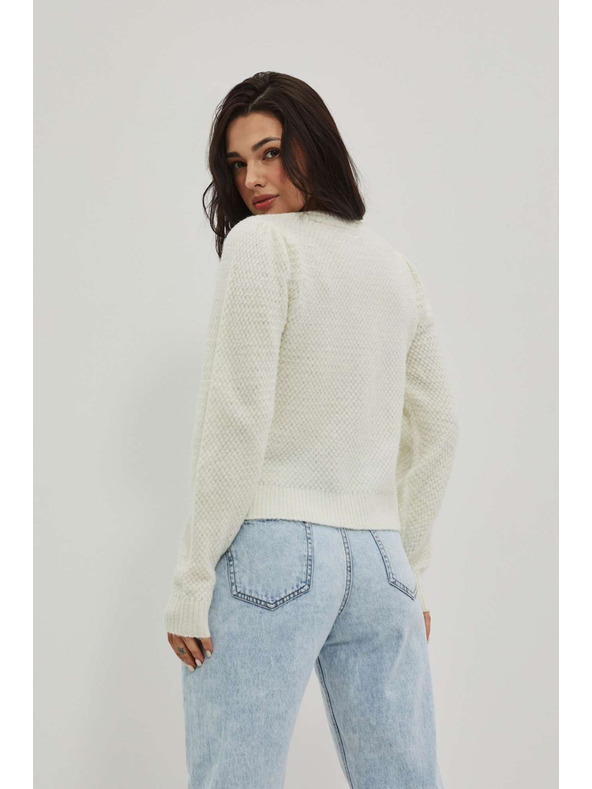Moodo Biely dámsky sveter Moodo