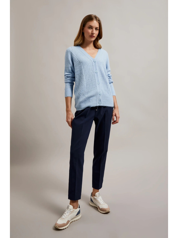 Moodo Svetlomodrý dámsky sveter Moodo
