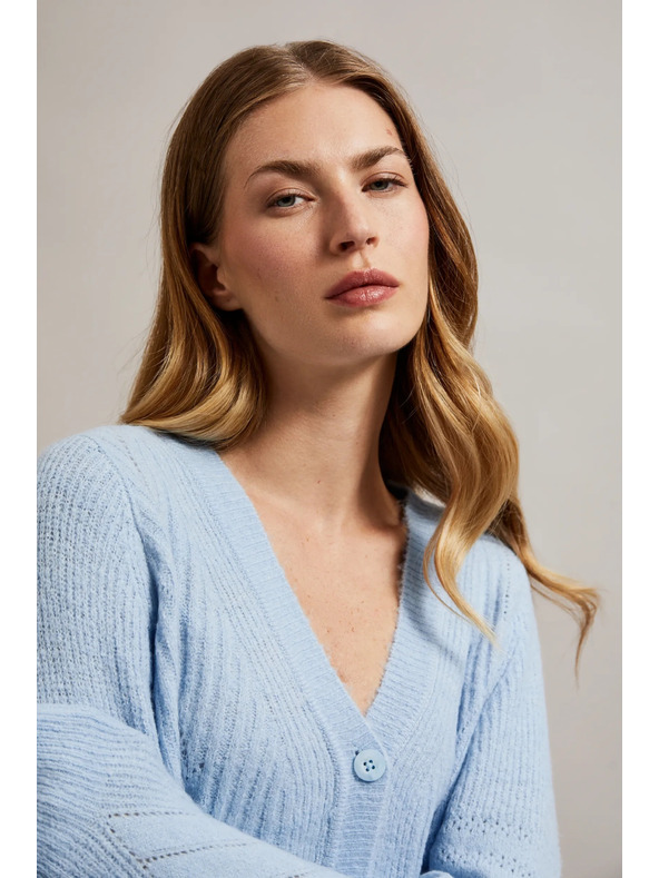 Moodo Svetlomodrý dámsky sveter Moodo