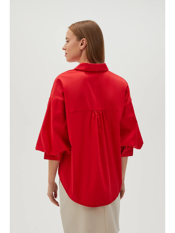 Moodo Červená dámska blúzka Moodo
