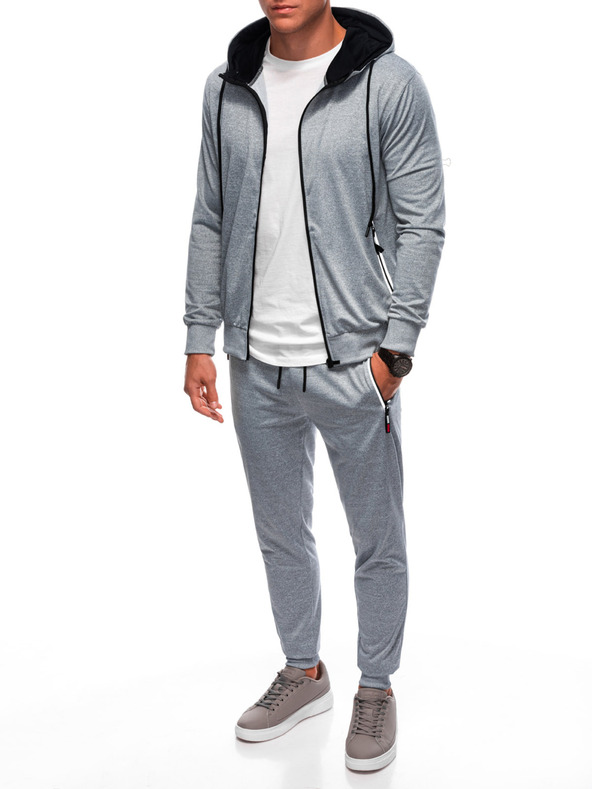 Edoti Pánska mikina a tepláky sivá Edoti