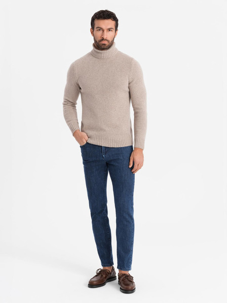 Ombre Clothing Pánske klasické sprané džínsy REGULAR FIT modré ombré Oblečenie