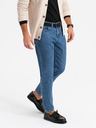 Ombre Clothing Pánske klasické sprané džínsy REGULAR FIT modré ombré Oblečenie