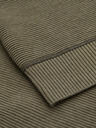 Ombre Clothing Pánsky pletený sveter RELAXED FIT so vzorom zelená Ombre Oblečenie
