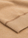 Ombre Clothing Pánsky pletený sveter RELAXED FIT so vzorom beige Ombre Oblečenie