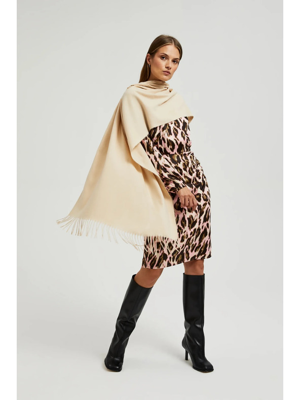 Moodo Moodo Béžová dámska šatka