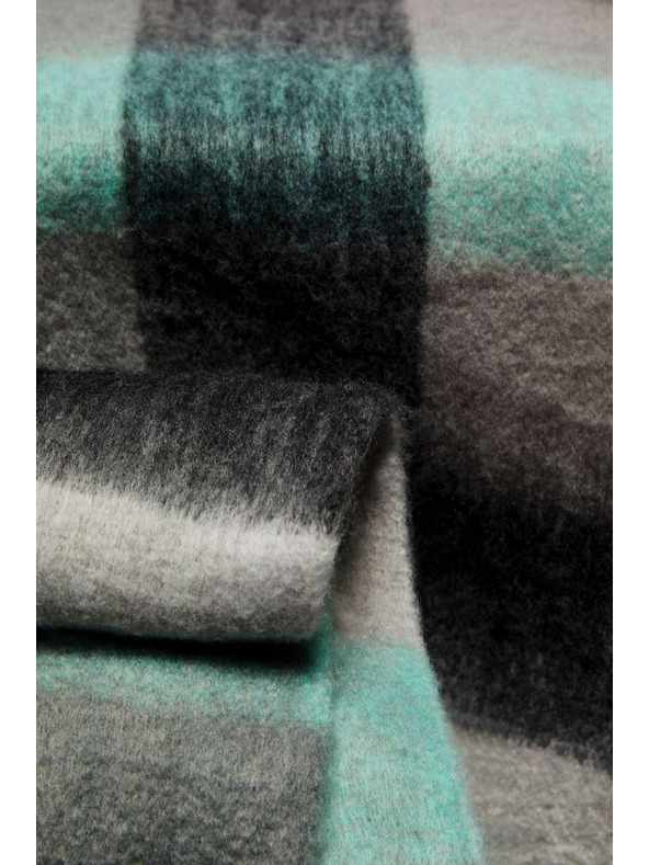 Moodo Modro-sivá dámska kockovaná šatka Moodo