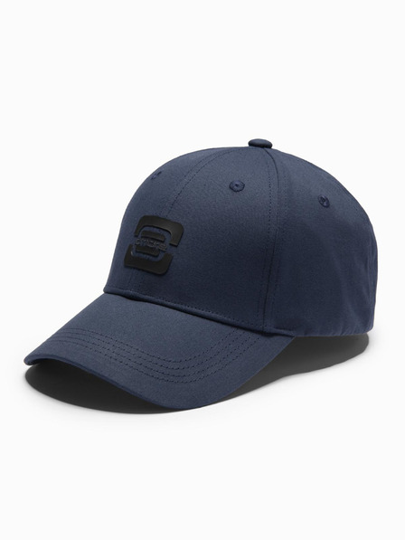 Ombre Clothing Pánska bejzbalová čiapka s logom tmavomodrá Oblečenie Ombre