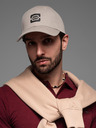 Ombre Clothing Pánska bejzbalová čiapka s logom šedá Ombre Oblečenie