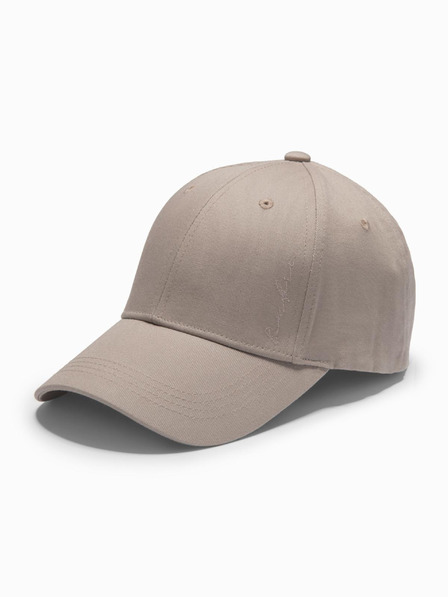 Ombre Clothing Pánska bejzbalová čiapka s ozdobnou výšivkou béžová Oblečenie Ombre