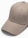 Ombre Clothing Pánska bejzbalová čiapka s ozdobnou výšivkou béžová Oblečenie Ombre