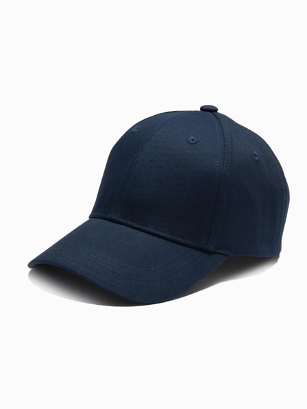 Ombre Clothing Pánska jednofarebná čiapka modrá Ombre Oblečenie