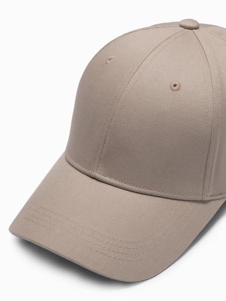 Ombre Clothing Pánska jednofarebná béžová čiapka Ombre Oblečenie