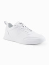 Ombre Clothing Unisex pánske ležérne topánky z eko nubuku biele Ombre Clothing