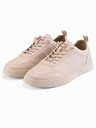 Ombre Clothing Unisex pánske eko nubukové ležérne topánky béžové Ombre Oblečenie