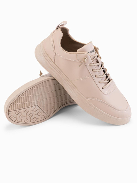 Ombre Clothing Unisex pánske eko nubukové ležérne topánky béžové Ombre Oblečenie