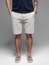 Ombre Clothing Pánske bavlnené teplákové šortky BASIC šedé Oblečenie Ombre