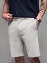Ombre Clothing Pánske bavlnené teplákové šortky BASIC šedé Oblečenie Ombre