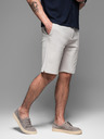 Ombre Clothing Pánske bavlnené teplákové šortky BASIC šedé Oblečenie Ombre