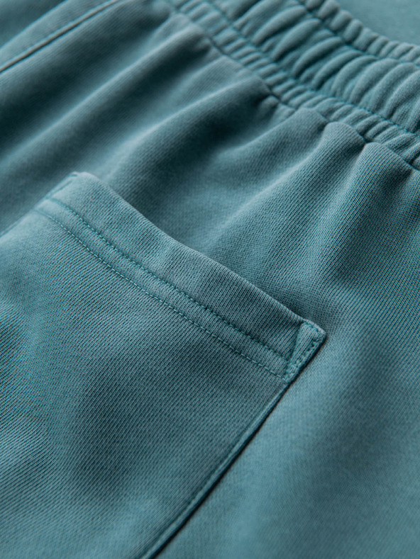 Ombre Clothing Pánske bavlnené teplákové šortky BASIC modré Ombre Oblečenie