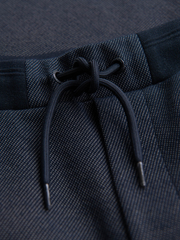 Ombre Clothing Pánske bavlnené teplákové šortky BASIC modré Ombre Oblečenie